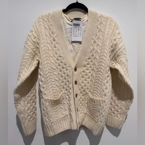 Brandy Mehlville Cream Cable Knit Sweater